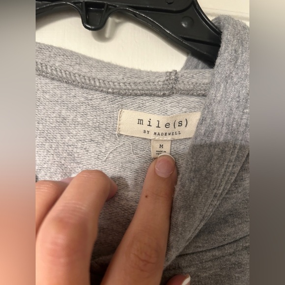 Madewell Women’s Warmup French Terry Hoodie in Grey Size M - Picture 3 of 6